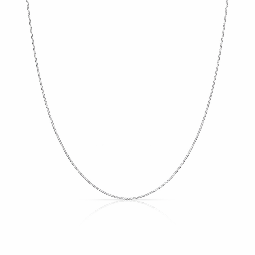Box Chain Silver Regular Necklace PeacePiecesJewelry