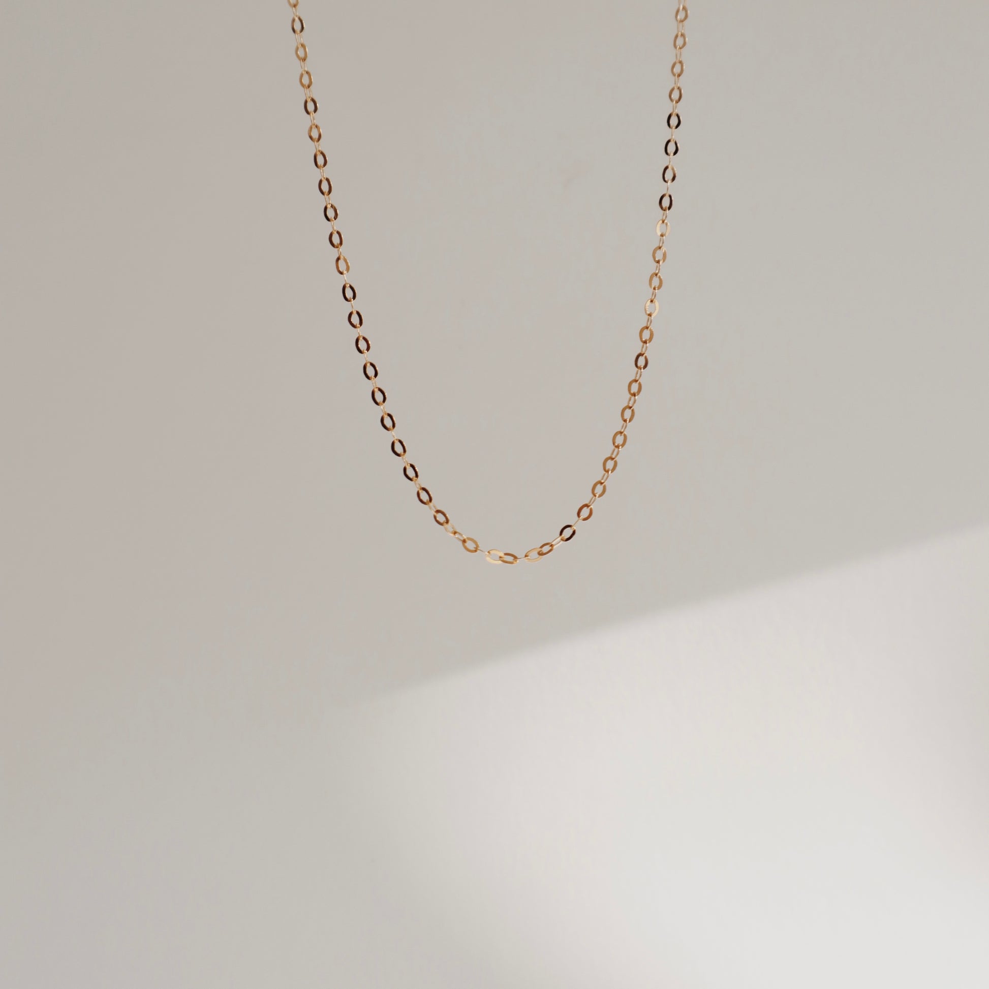Gold Cable Chain Necklace - PeacePiecesJewelry