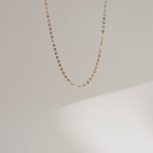 Gold Cable Chain Necklace - PeacePiecesJewelry