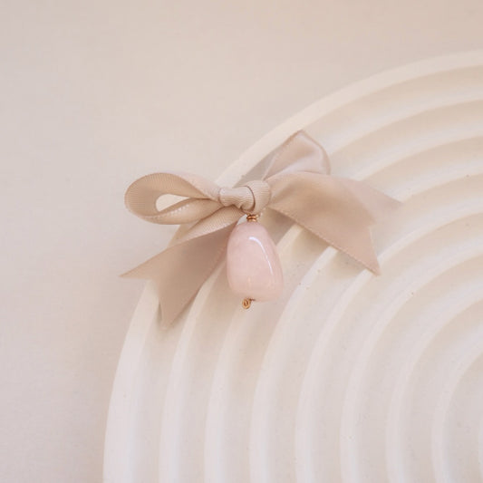 Rose Quartz Pendant - PeacePiecesJewelry