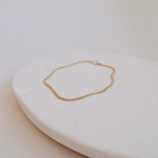 Curb Bracelet - PeacePiecesJewelry