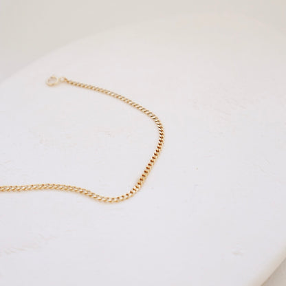 Curb Bracelet - PeacePiecesJewelry