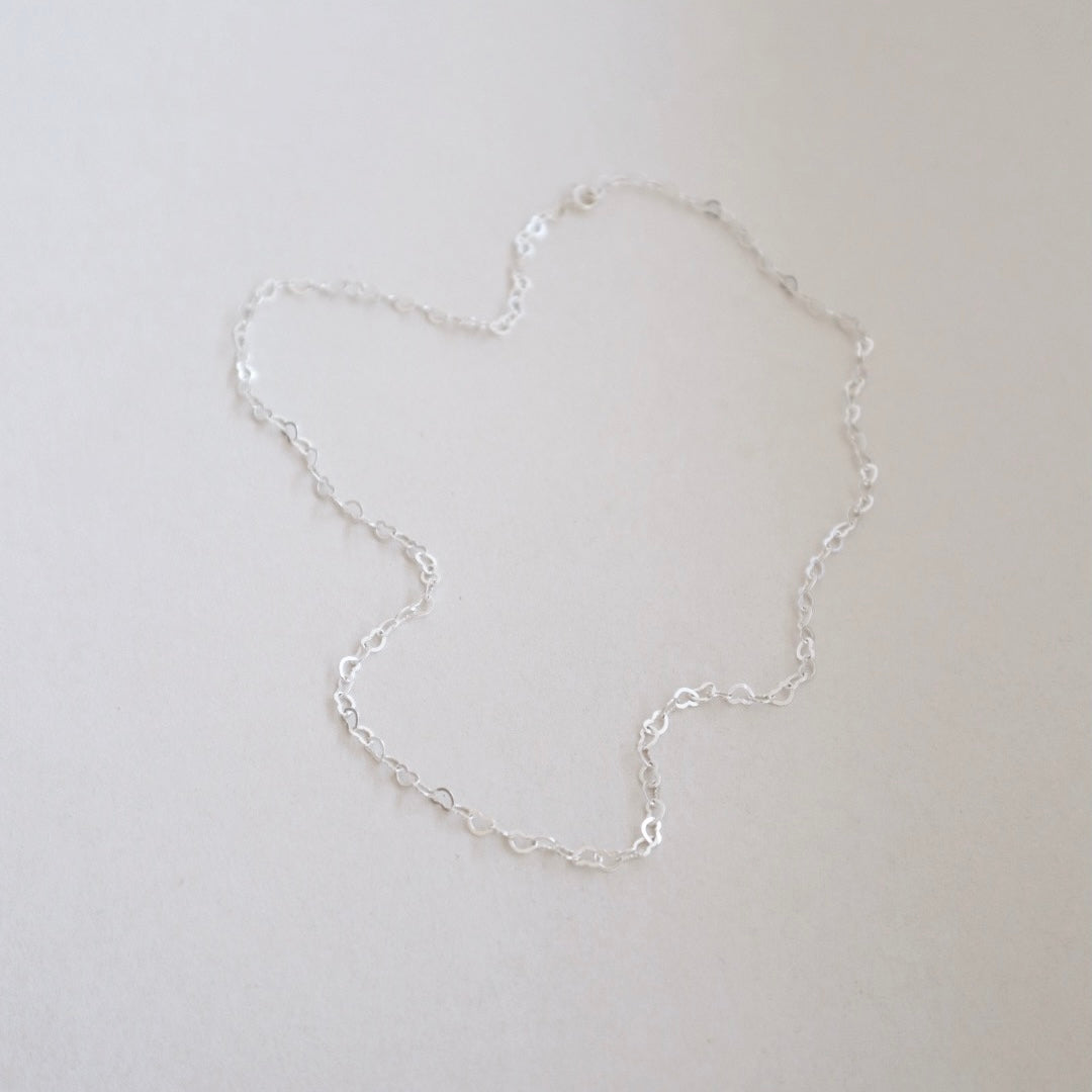 Hearts Silver Necklace - PeacePiecesJewelry