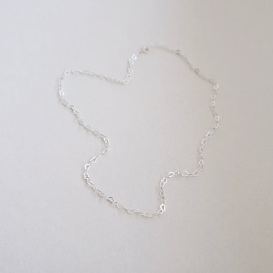 Hearts Silver Necklace - PeacePiecesJewelry