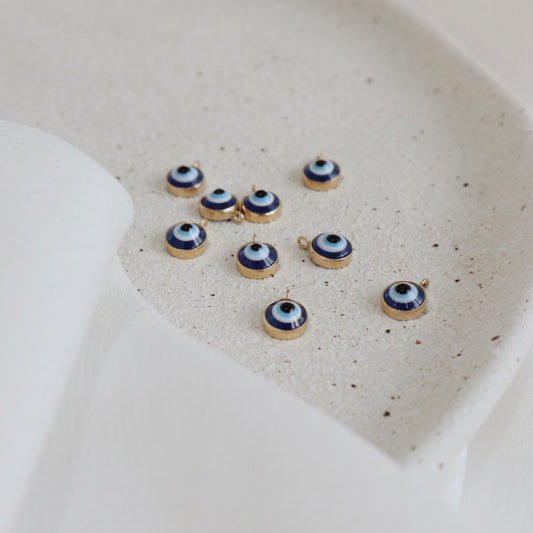 Evil Eye Framed Charm - PeacePiecesJewelry