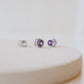 Amethyst Silver Spacer - PeacePiecesJewelry