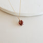Oval Garnet Gemstone Necklace