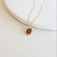Oval Garnet Gemstone Necklace
