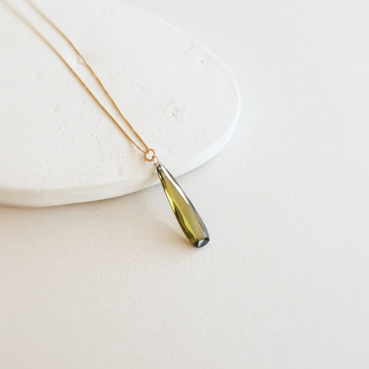 Pampel Green Tourmaline Gemstone Necklace