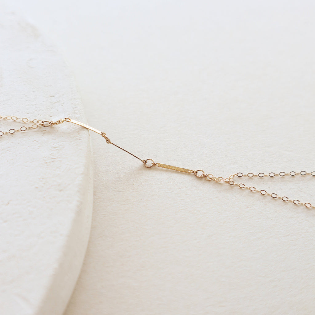 Zeina Hand Chain (3 Blocks) PeacePiecesJewelry