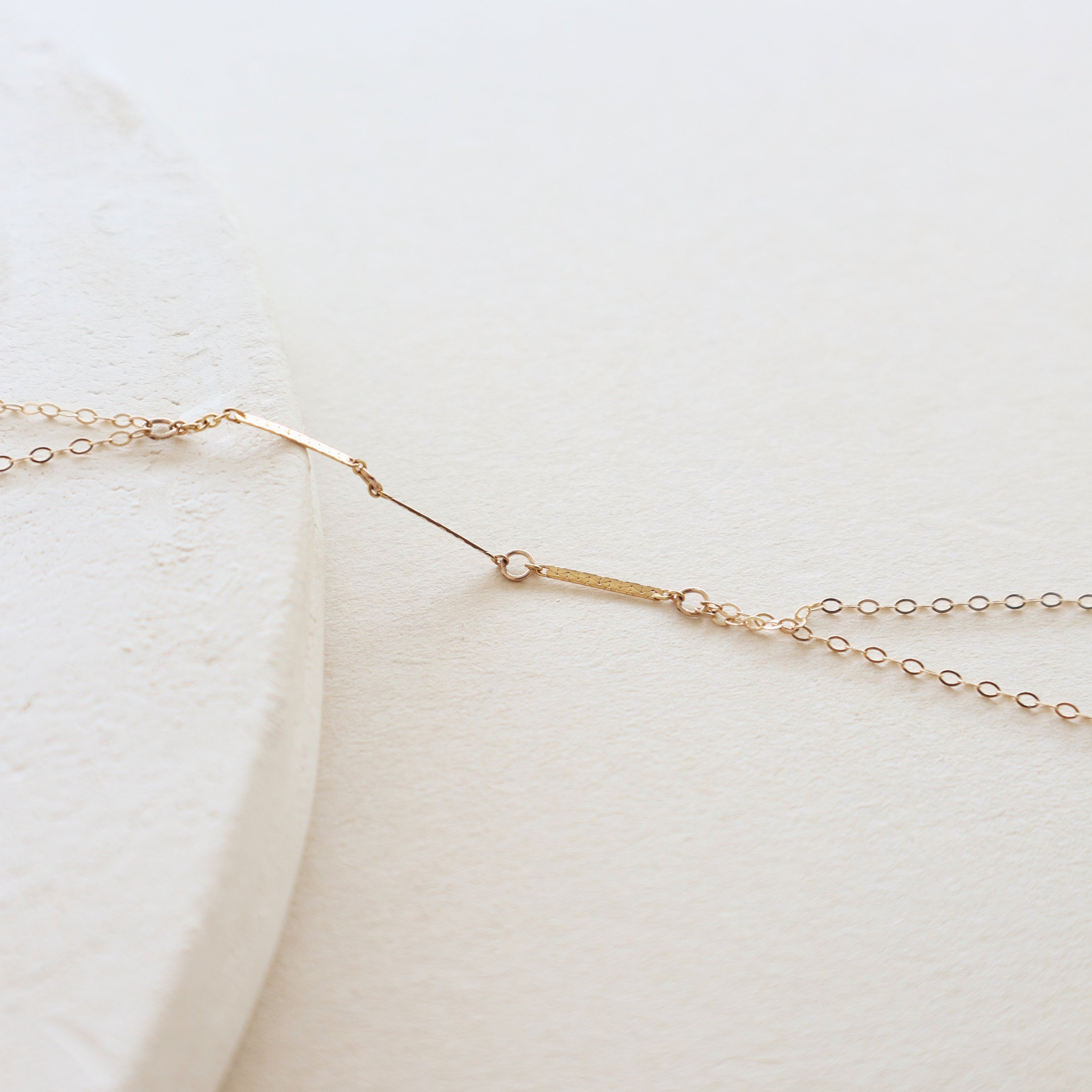 Zeina Hand Chain (3 Blocks) PeacePiecesJewelry