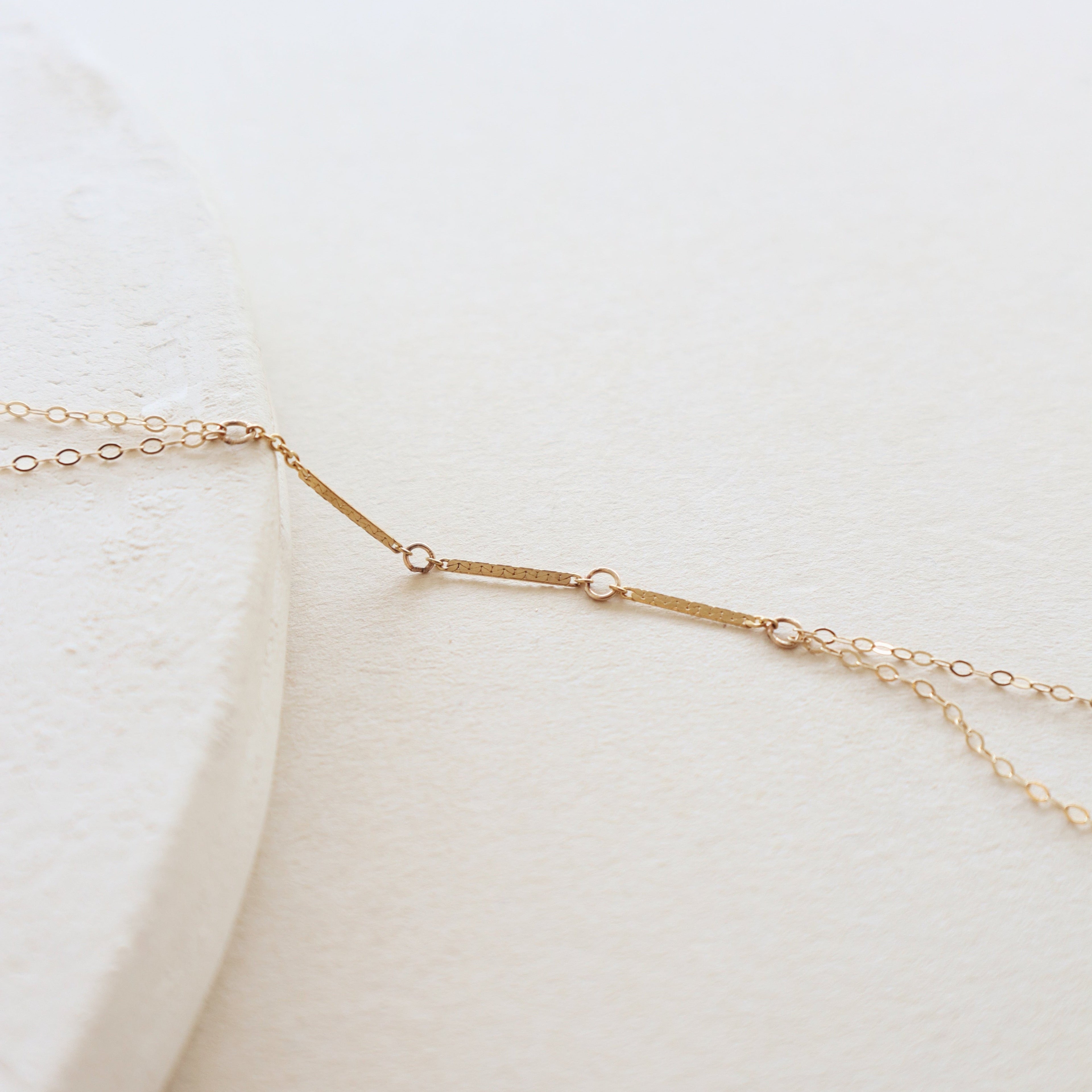 Zeina Hand Chain (3 Blocks) PeacePiecesJewelry
