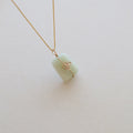 Jade Flower Necklace PeacePiecesJewelry
