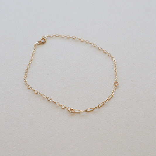 Mixed Chain Anklet