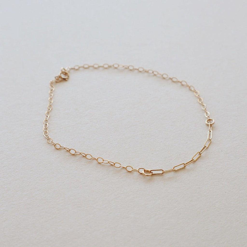 Mixed Chain Anklet PeacePiecesJewelry