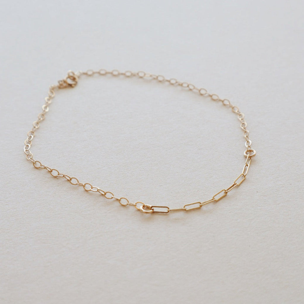 Mixed Chain Anklet PeacePiecesJewelry