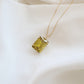 Radiant Peridot Gemstone Necklace