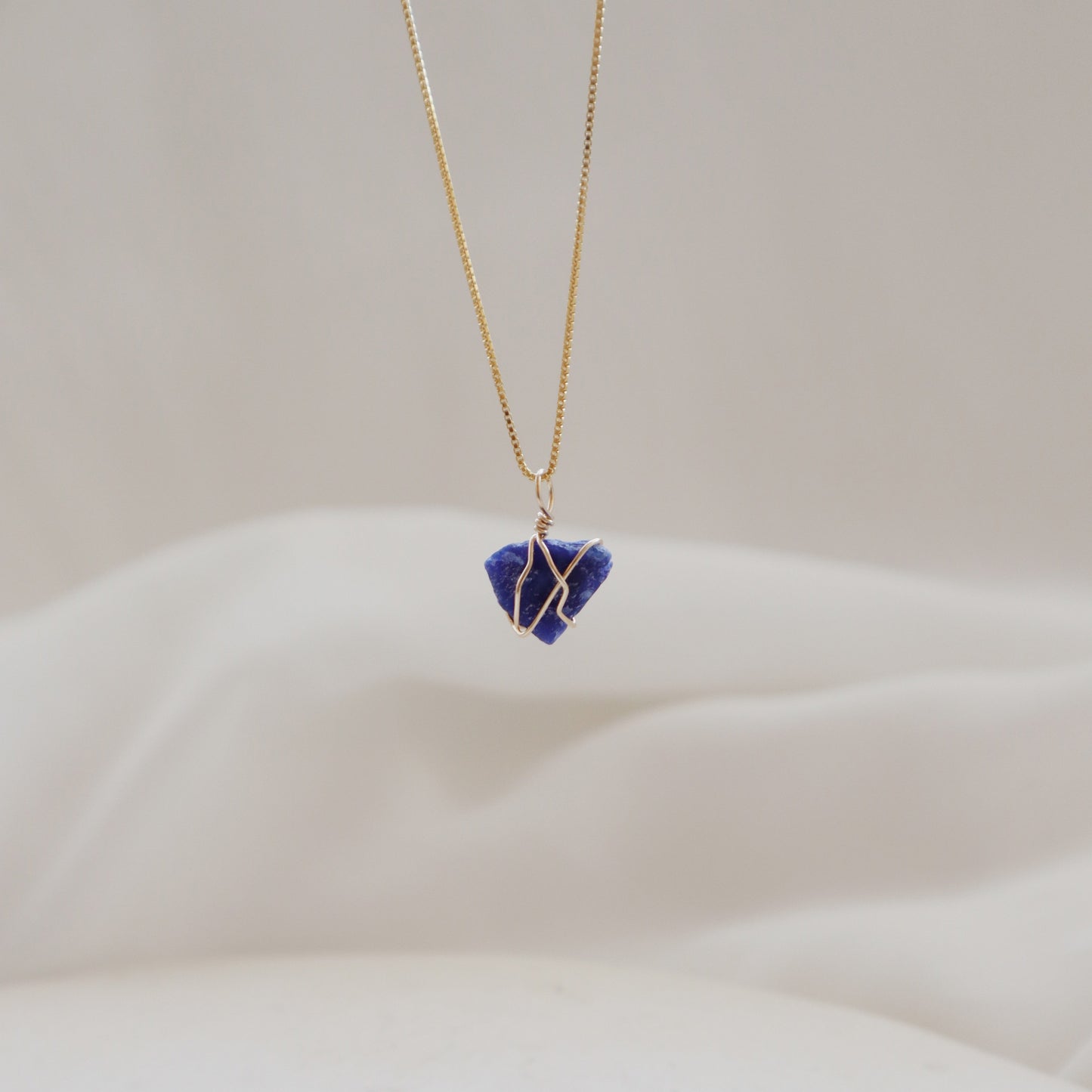 Raw Sapphire Necklace