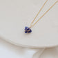 Raw Sapphire Necklace PeacePiecesJewelry