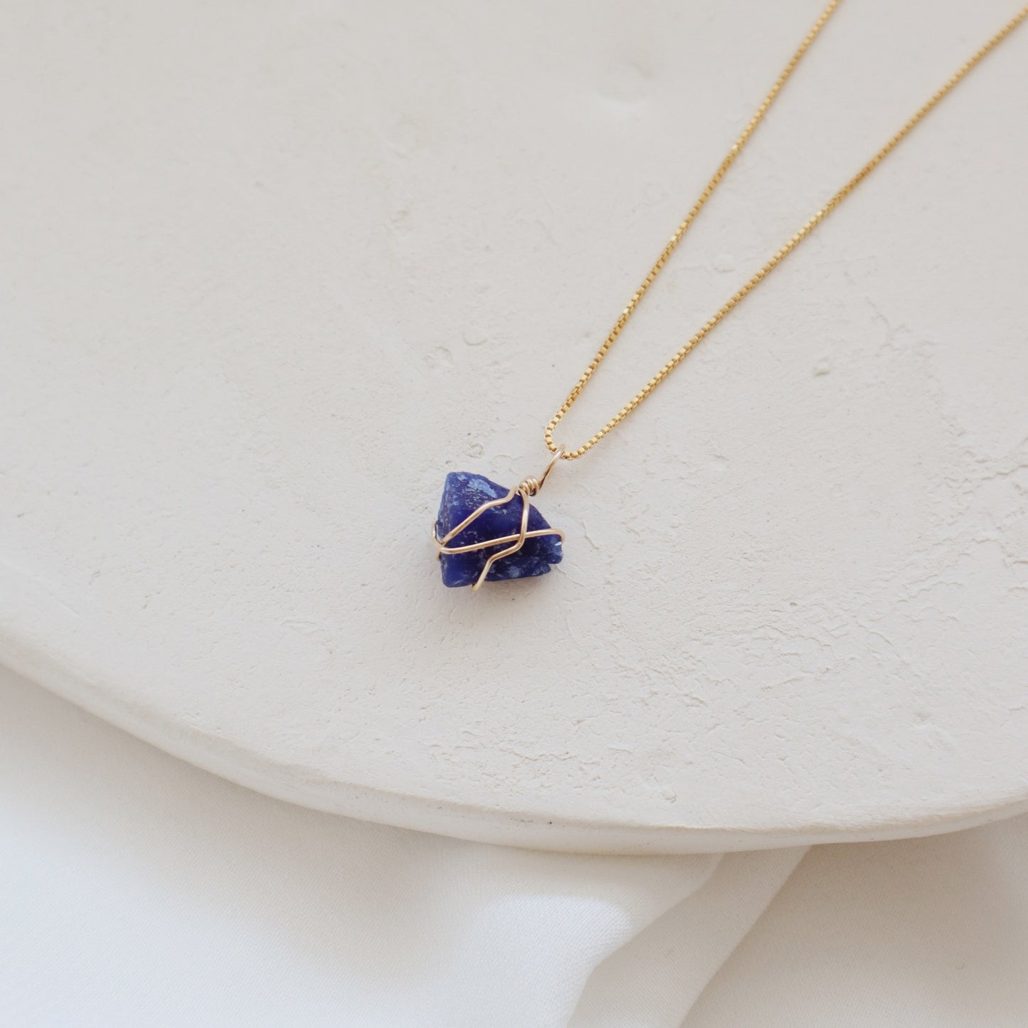 Raw Sapphire Necklace