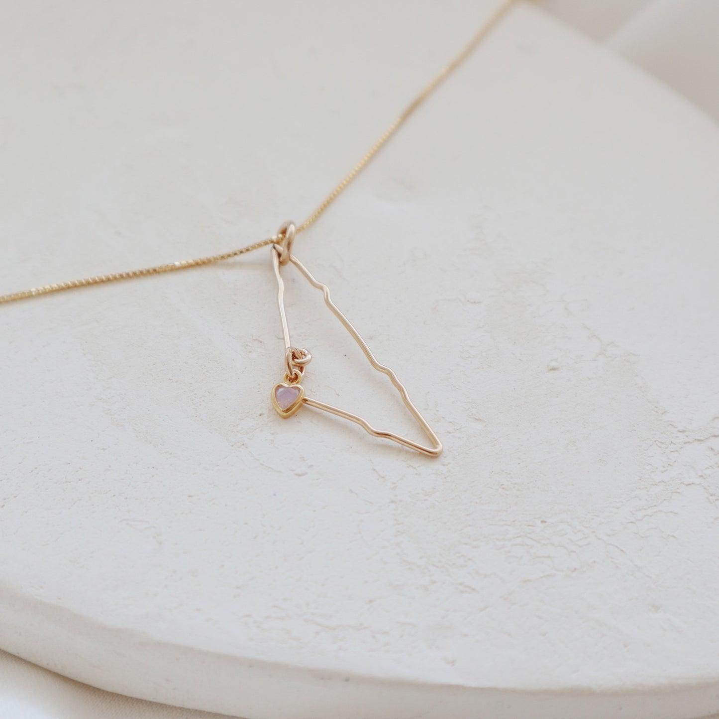 Homeland Palestine Map Necklace