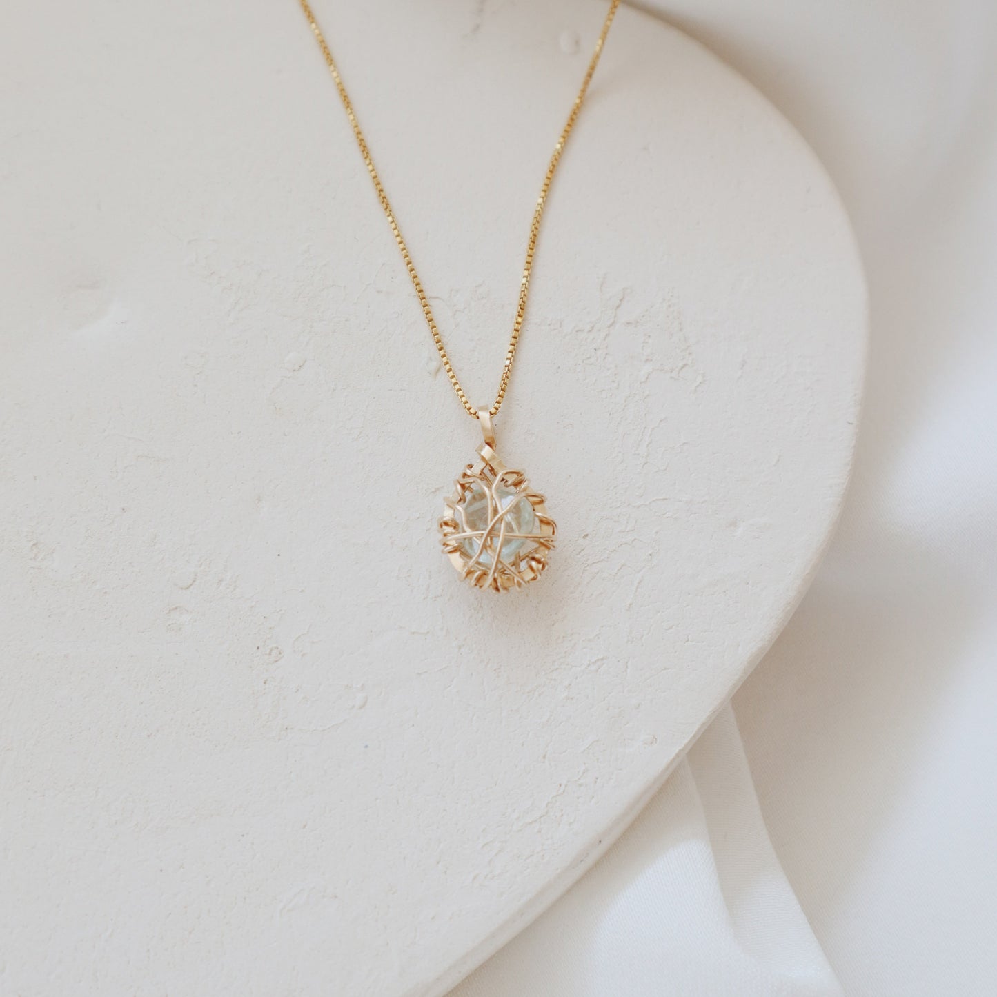 Sealed Aquamarine Necklace