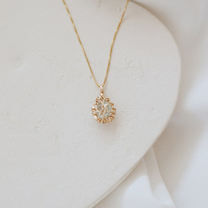 Sealed Aquamarine Necklace