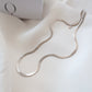Flat Snake Silver Necklace - PeacePiecesJewelry