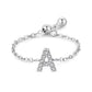 Letter Chain Ring - PeacePiecesJewelry