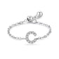 Letter Chain Ring - PeacePiecesJewelry