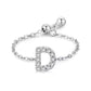 Letter Chain Ring - PeacePiecesJewelry