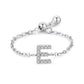Letter Chain Ring - PeacePiecesJewelry