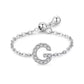 Letter Chain Ring - PeacePiecesJewelry