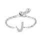 Letter Chain Ring - PeacePiecesJewelry