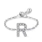 Letter Chain Ring - PeacePiecesJewelry