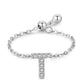 Letter Chain Ring - PeacePiecesJewelry