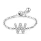 Letter Chain Ring - PeacePiecesJewelry