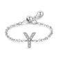 Letter Chain Ring - PeacePiecesJewelry