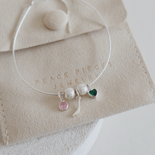 Tiny Tales - ر Bracelet with Heart & Tourmaline