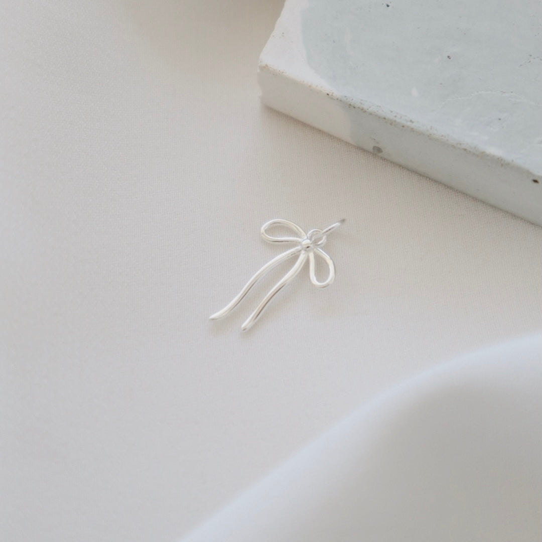 Silver Bow - PeacePiecesJewelry