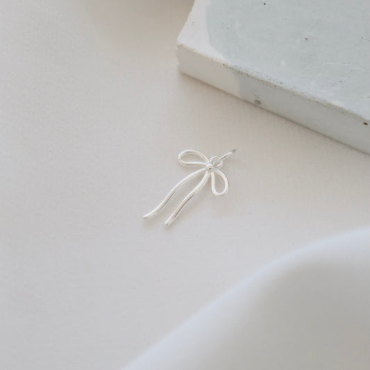 Silver Bow - PeacePiecesJewelry