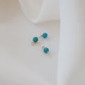 Turquoise Stone Charm - PeacePiecesJewelry