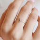 Letter Chain Ring PeacePiecesJewelry