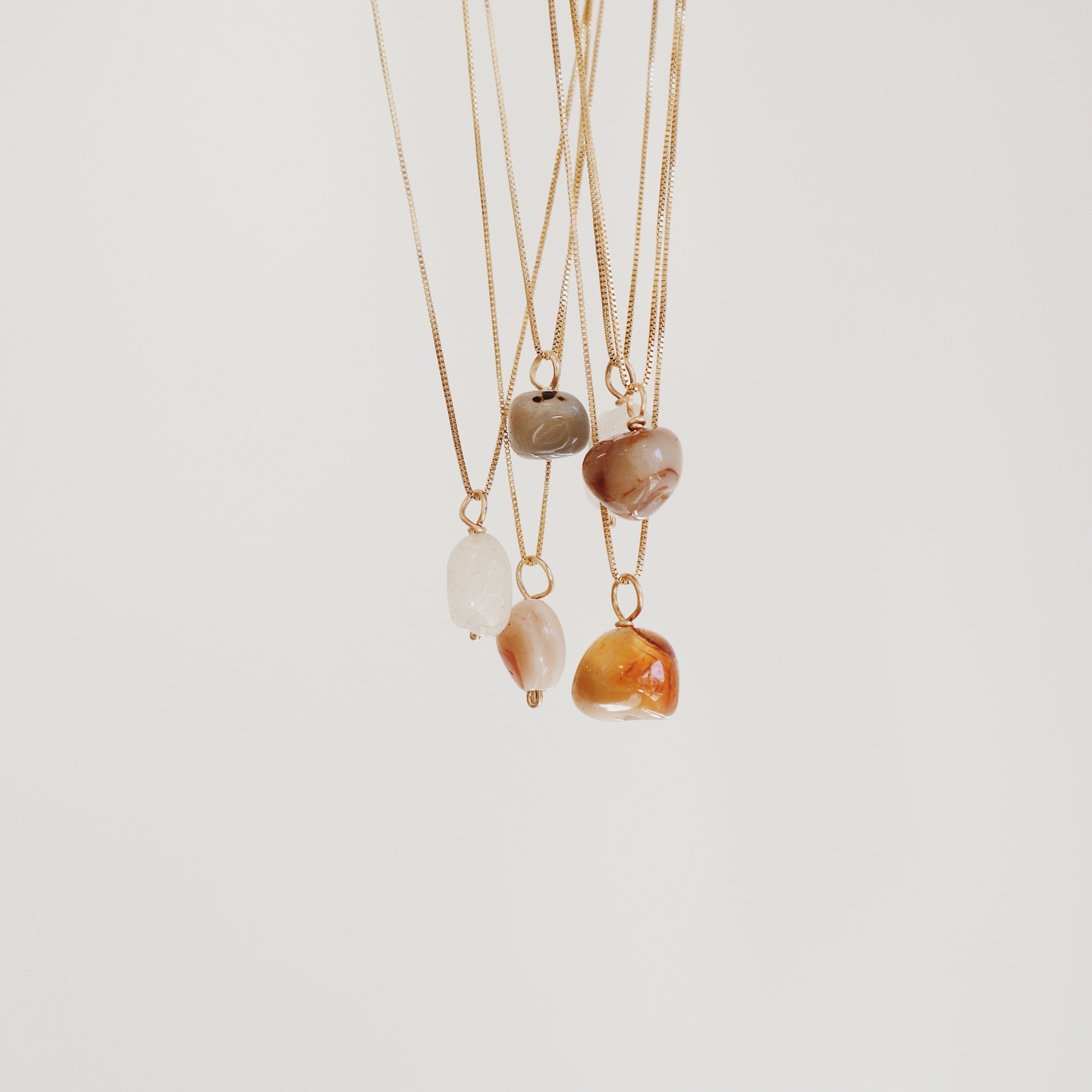 Colorful Agate Necklace PeacePiecesJewelry