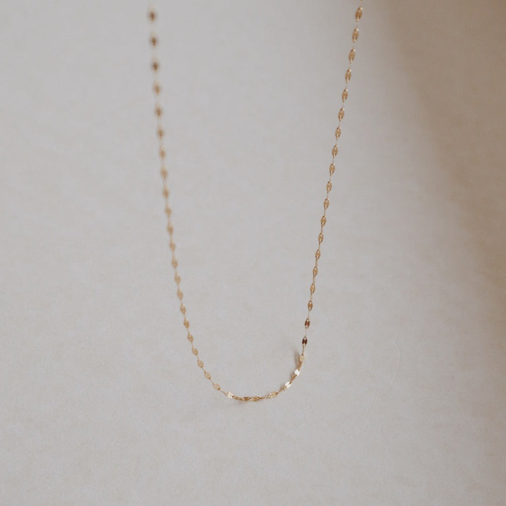 Lip Chain Gold Necklace 50CM - PeacePiecesJewelry