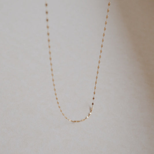 Lip Chain Gold Necklace 50CM - PeacePiecesJewelry