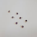 Amethyst Framed Charm - PeacePiecesJewelry