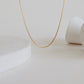 Box Chain Gold Necklace - PeacePiecesJewelry