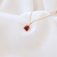 Square Agate Gemstone Necklace
