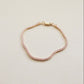 Tennis Bracelet Rose Pink Gold PeacePiecesJewelry